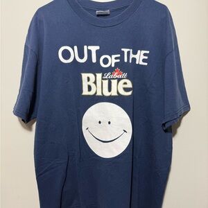 90’s Labatt  Navy Tee with Smiley Graphic